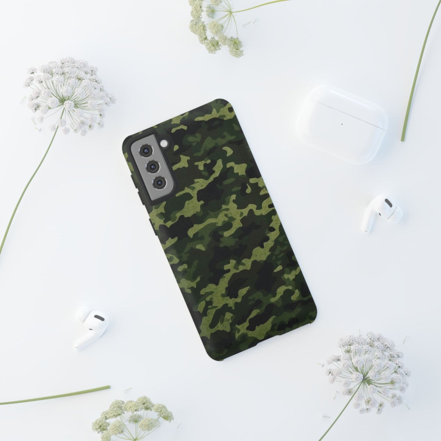 Dark Green Camouflage – Samsung Galaxy Case, Durable and Stylish - BOGO Cases
