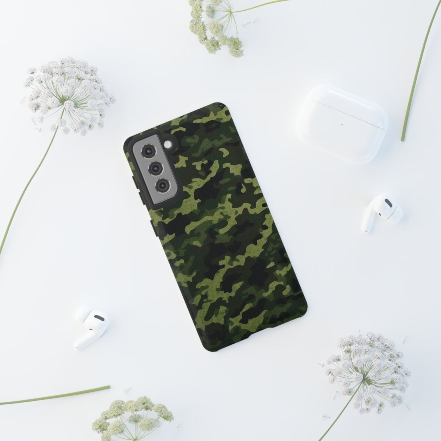 Dark Green Camouflage – Samsung Galaxy Case, Durable and Stylish - BOGO Cases