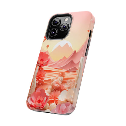 Desert Mirage Meets Urban Swag: Rustic Boho Cactus & Sand Dunes iPhone Case - A Nature-Lover's Dream, A Phone's Armor That'sTough As Nails! - BOGO Cases