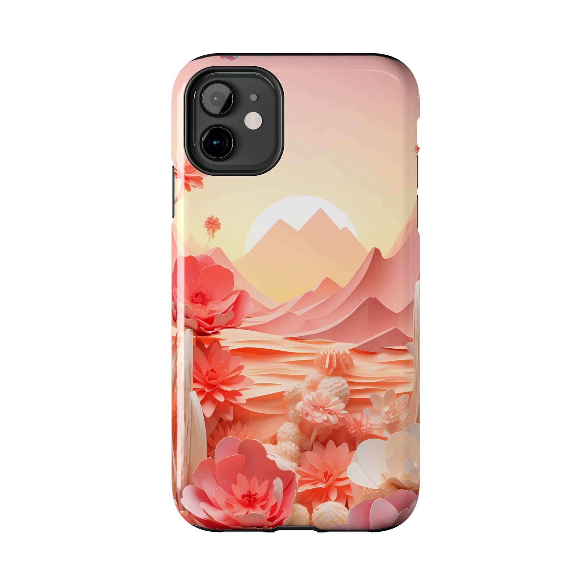 Desert Mirage Meets Urban Swag: Rustic Boho Cactus & Sand Dunes iPhone Case - A Nature-Lover's Dream, A Phone's Armor That'sTough As Nails! - BOGO Cases