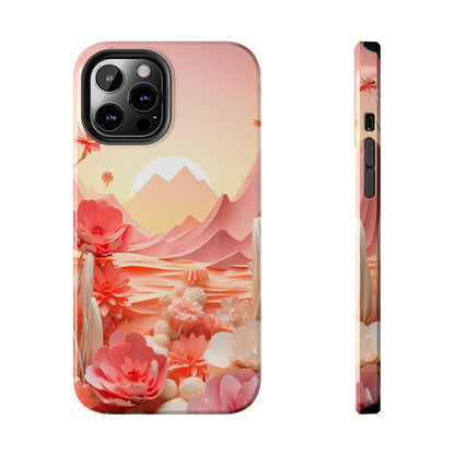 Desert Mirage Meets Urban Swag: Rustic Boho Cactus & Sand Dunes iPhone Case - A Nature-Lover's Dream, A Phone's Armor That'sTough As Nails! - BOGO Cases