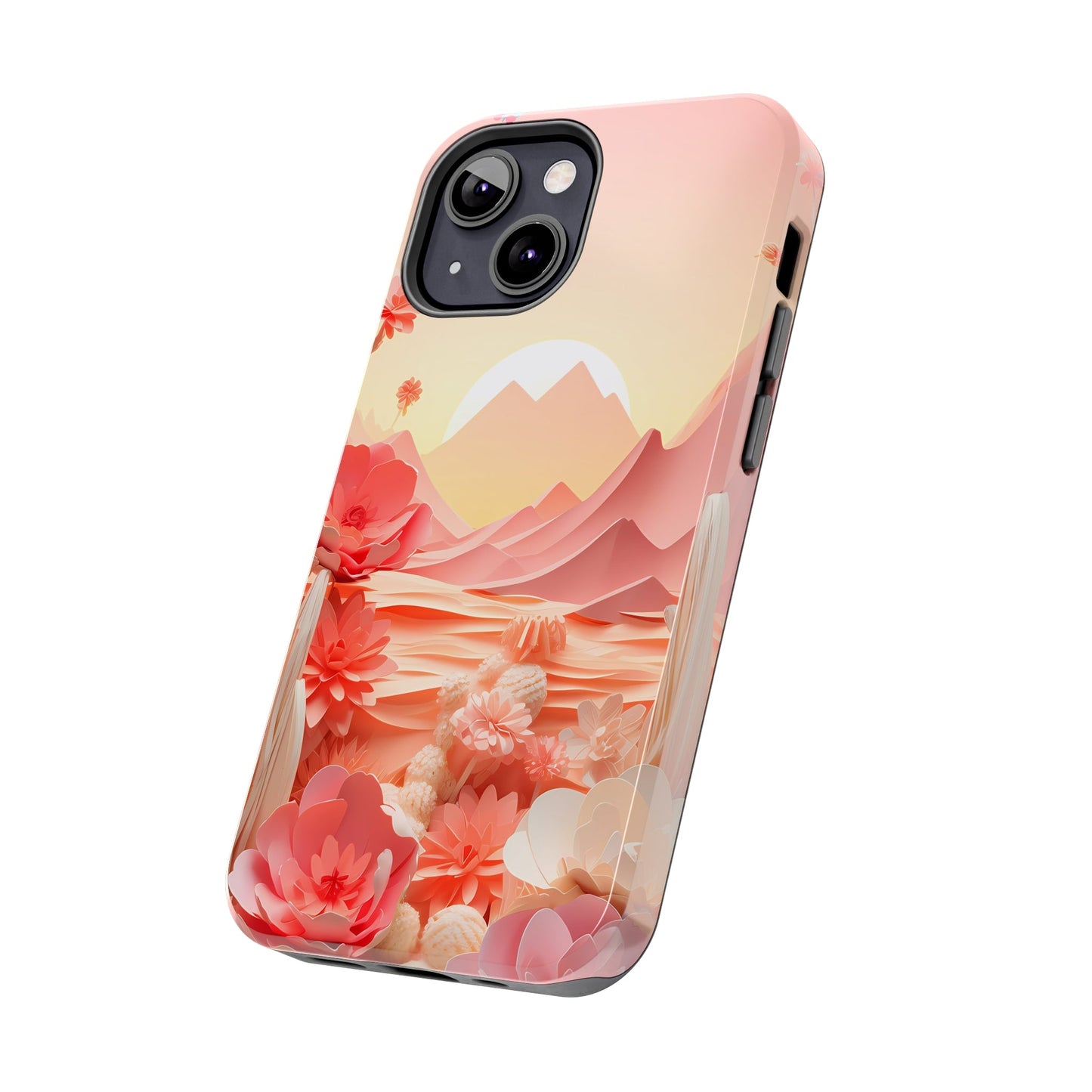 Desert Mirage Meets Urban Swag: Rustic Boho Cactus & Sand Dunes iPhone Case - A Nature-Lover's Dream, A Phone's Armor That'sTough As Nails! - BOGO Cases