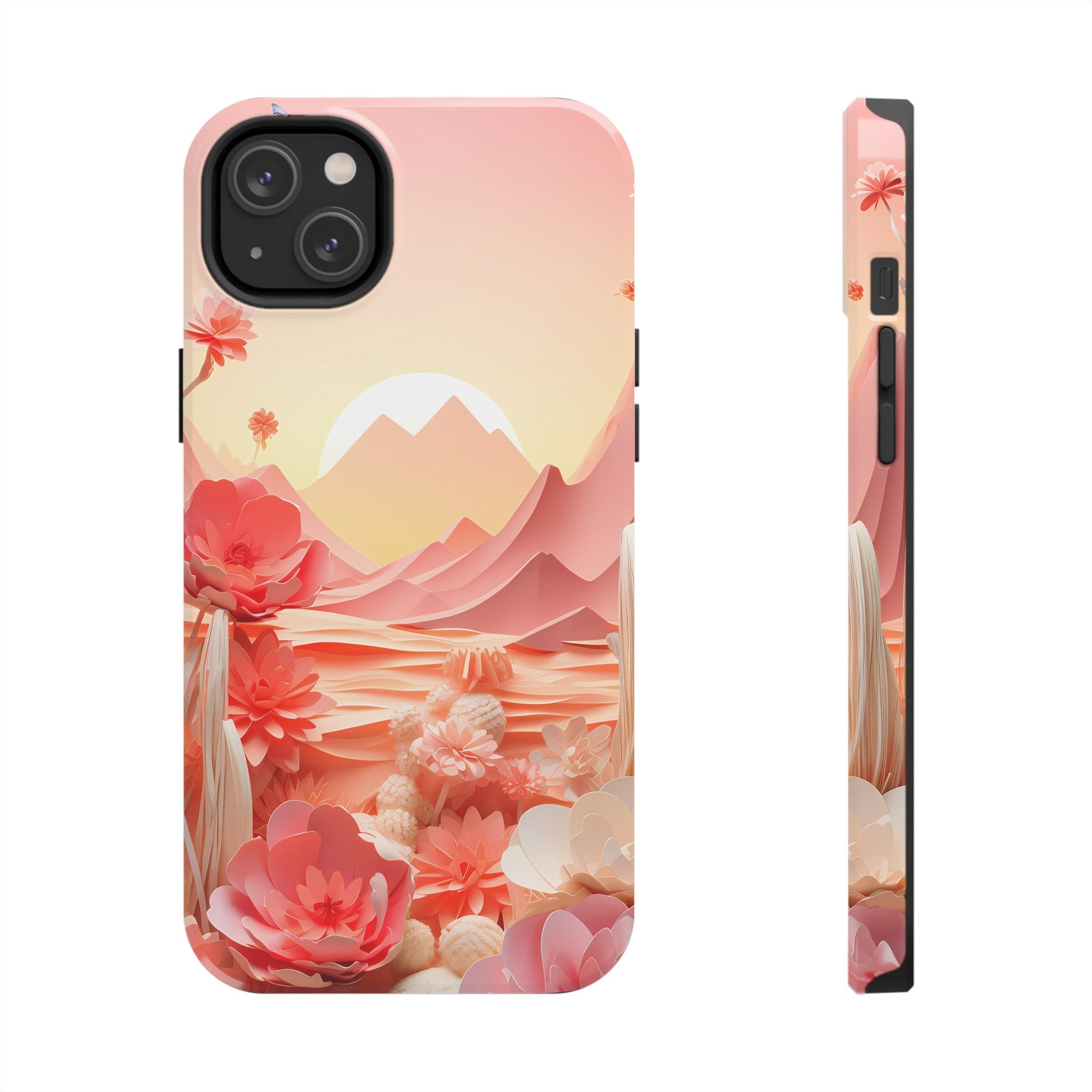 Desert Mirage Meets Urban Swag: Rustic Boho Cactus & Sand Dunes iPhone Case - A Nature-Lover's Dream, A Phone's Armor That'sTough As Nails! - BOGO Cases