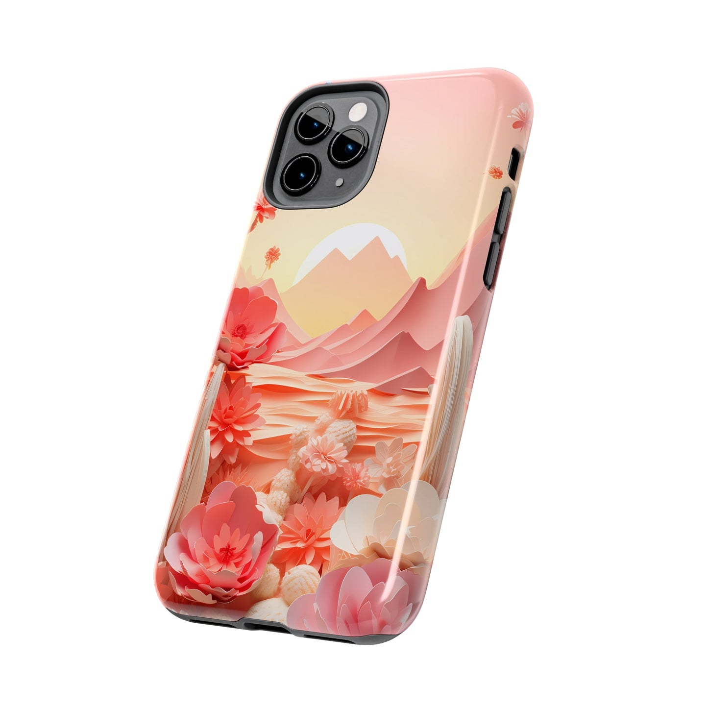 Desert Mirage Meets Urban Swag: Rustic Boho Cactus & Sand Dunes iPhone Case - A Nature-Lover's Dream, A Phone's Armor That'sTough As Nails! - BOGO Cases