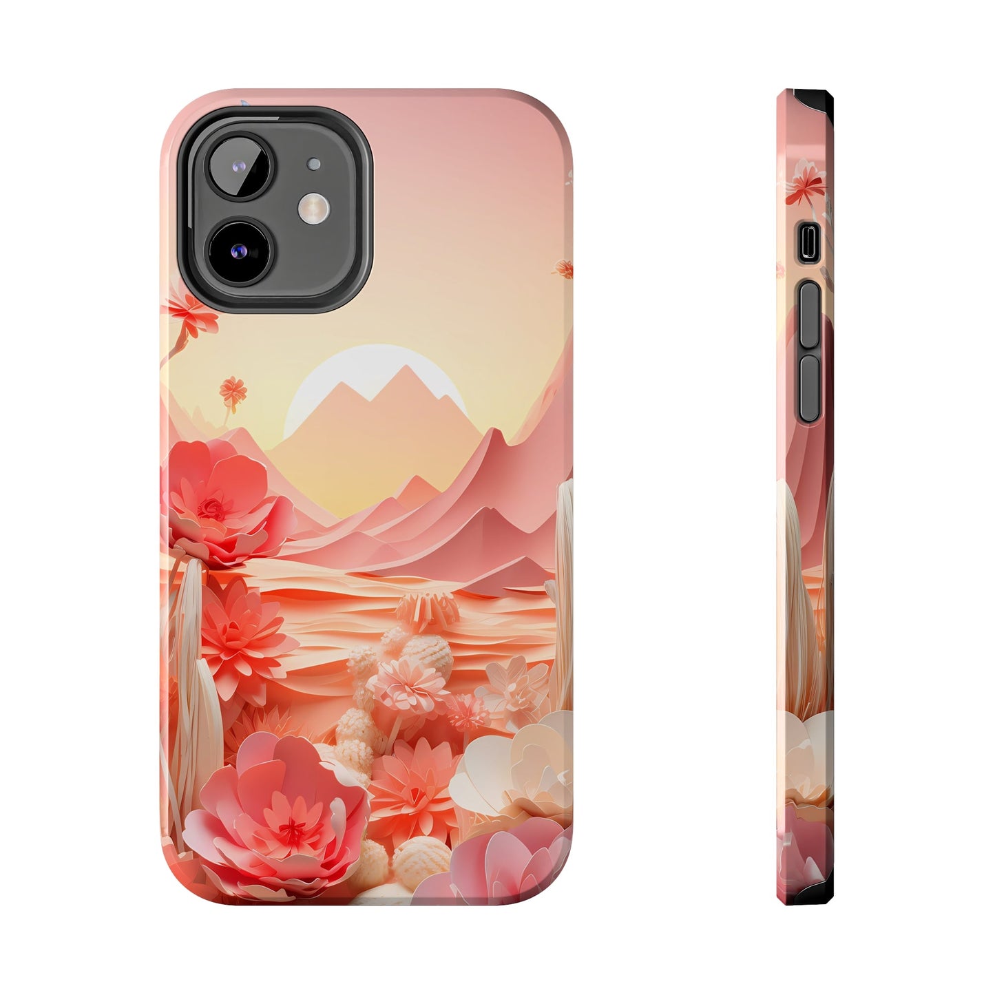 Desert Mirage Meets Urban Swag: Rustic Boho Cactus & Sand Dunes iPhone Case - A Nature-Lover's Dream, A Phone's Armor That'sTough As Nails! - BOGO Cases