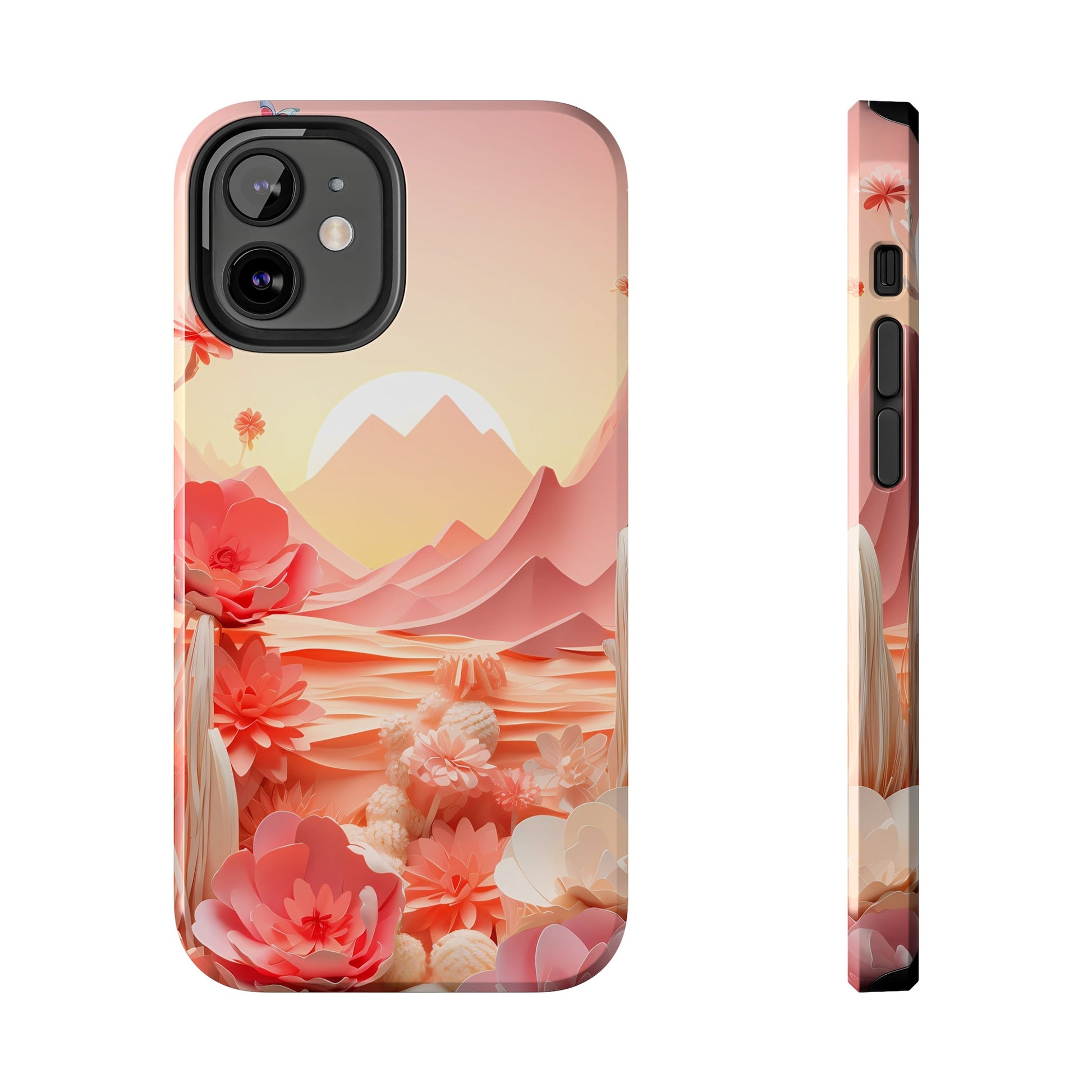 Desert Mirage Meets Urban Swag: Rustic Boho Cactus & Sand Dunes iPhone Case - A Nature-Lover's Dream, A Phone's Armor That'sTough As Nails! - BOGO Cases