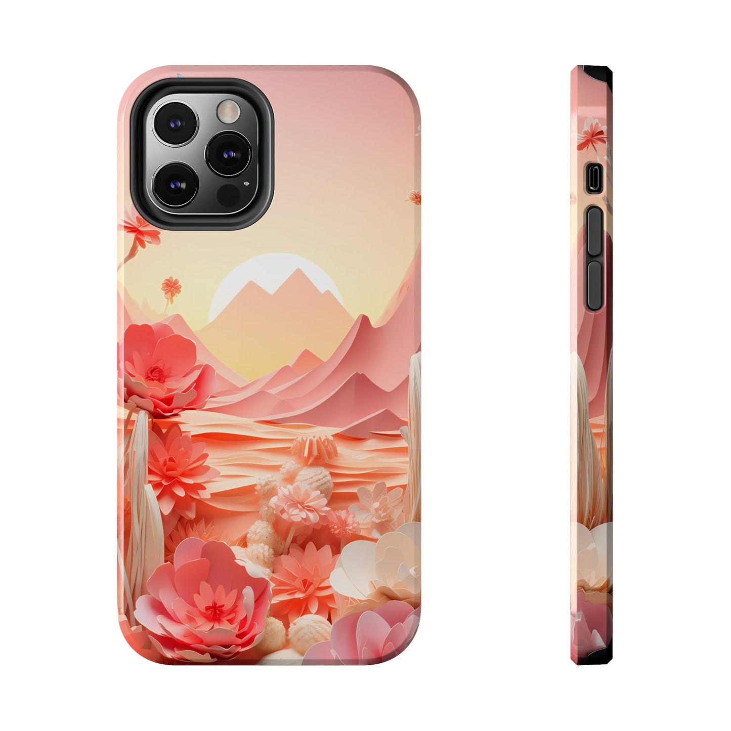 Desert Mirage Meets Urban Swag: Rustic Boho Cactus & Sand Dunes iPhone Case - A Nature-Lover's Dream, A Phone's Armor That'sTough As Nails! - BOGO Cases