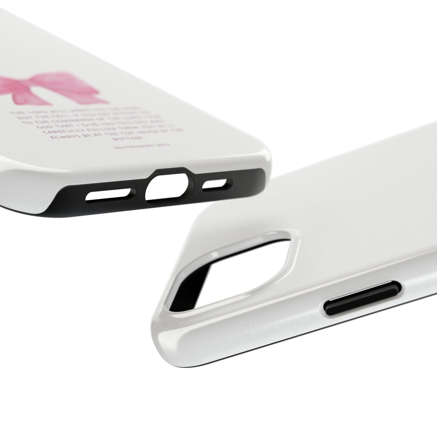 Deuteronomy 28:13 Pink Bow - iPhone Series Case - BOGO Cases