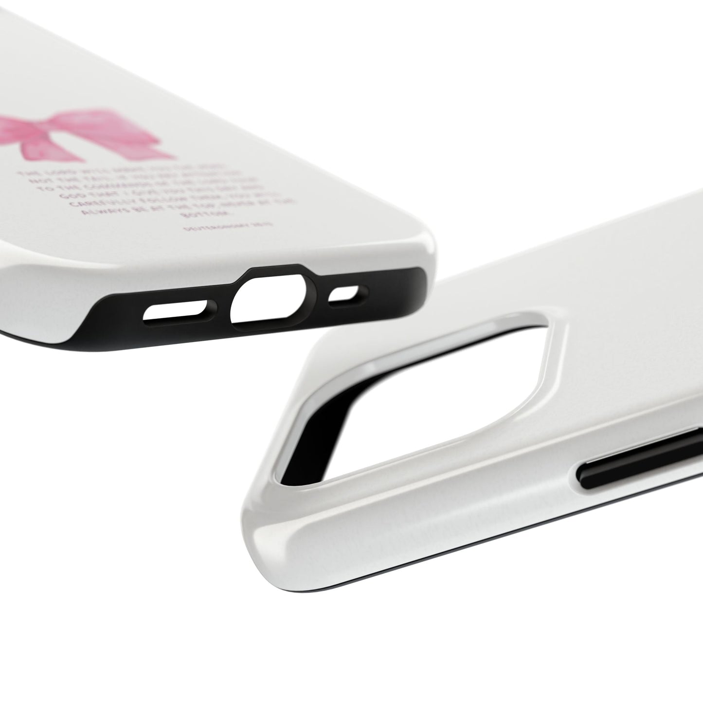 Deuteronomy 28:13 Pink Bow - iPhone Series Case - BOGO Cases