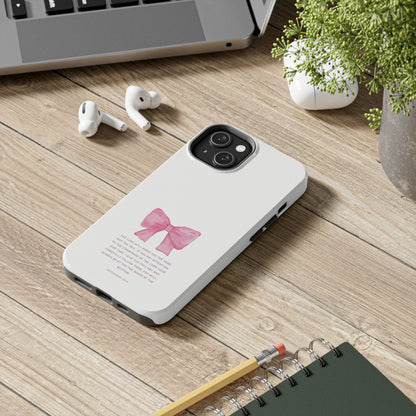Deuteronomy 28:13 Pink Bow - iPhone Series Case - BOGO Cases