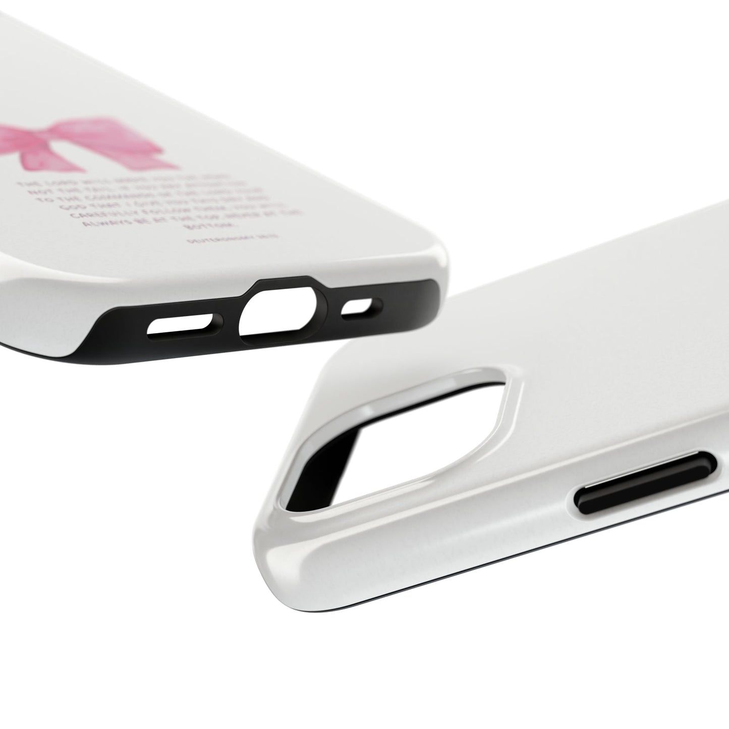 Deuteronomy 28:13 Pink Bow - iPhone Series Case - BOGO Cases