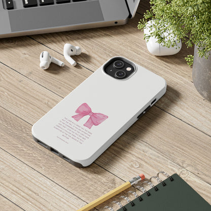 Deuteronomy 28:13 Pink Bow - iPhone Series Case - BOGO Cases
