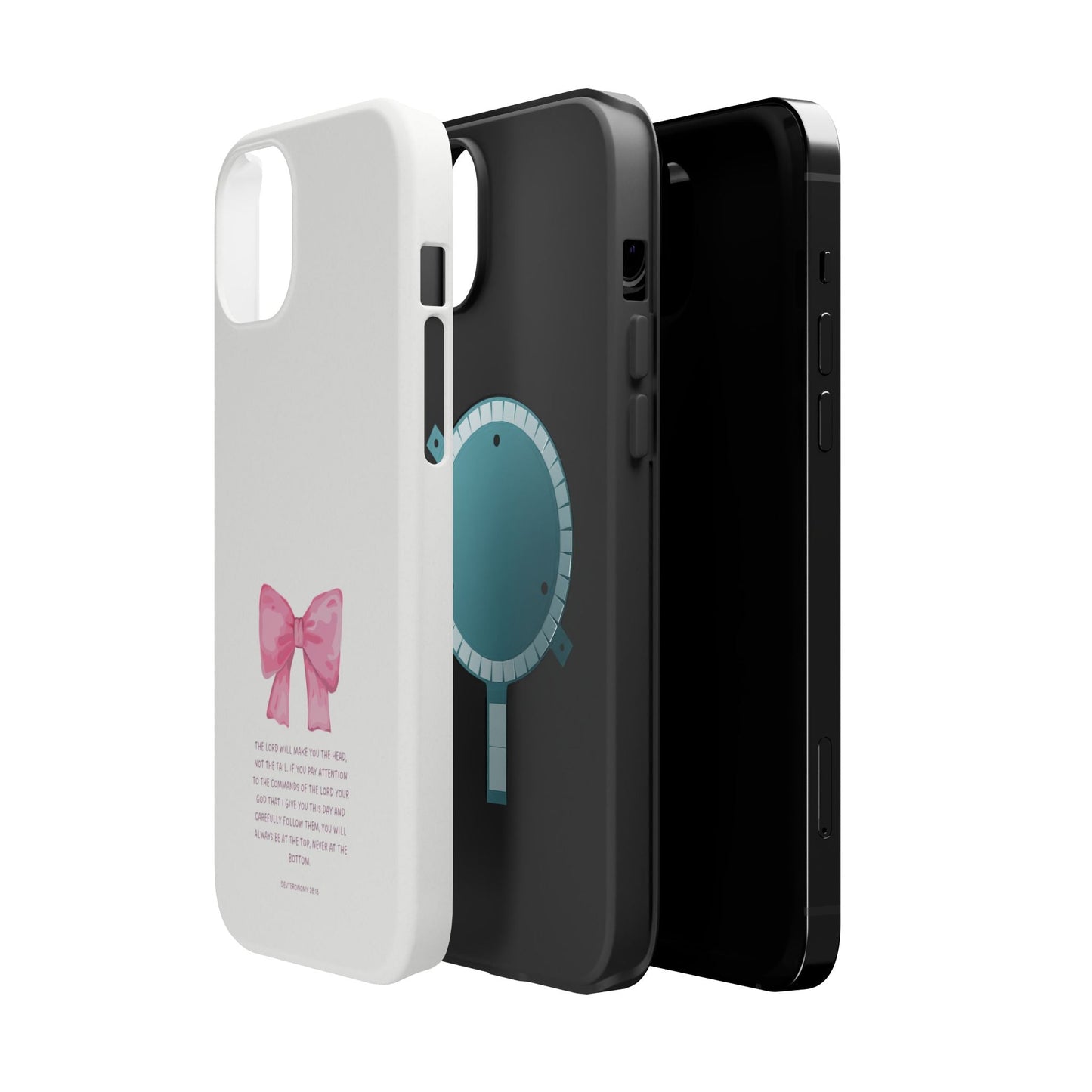 Deuteronomy 28:13 Pink Bow - MagSafe iPhone Case - BOGO Cases