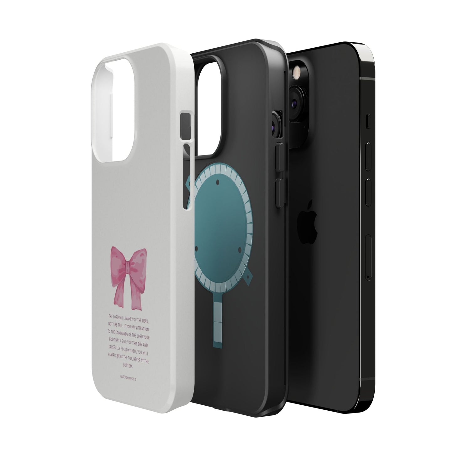 Deuteronomy 28:13 Pink Bow - MagSafe iPhone Case - BOGO Cases