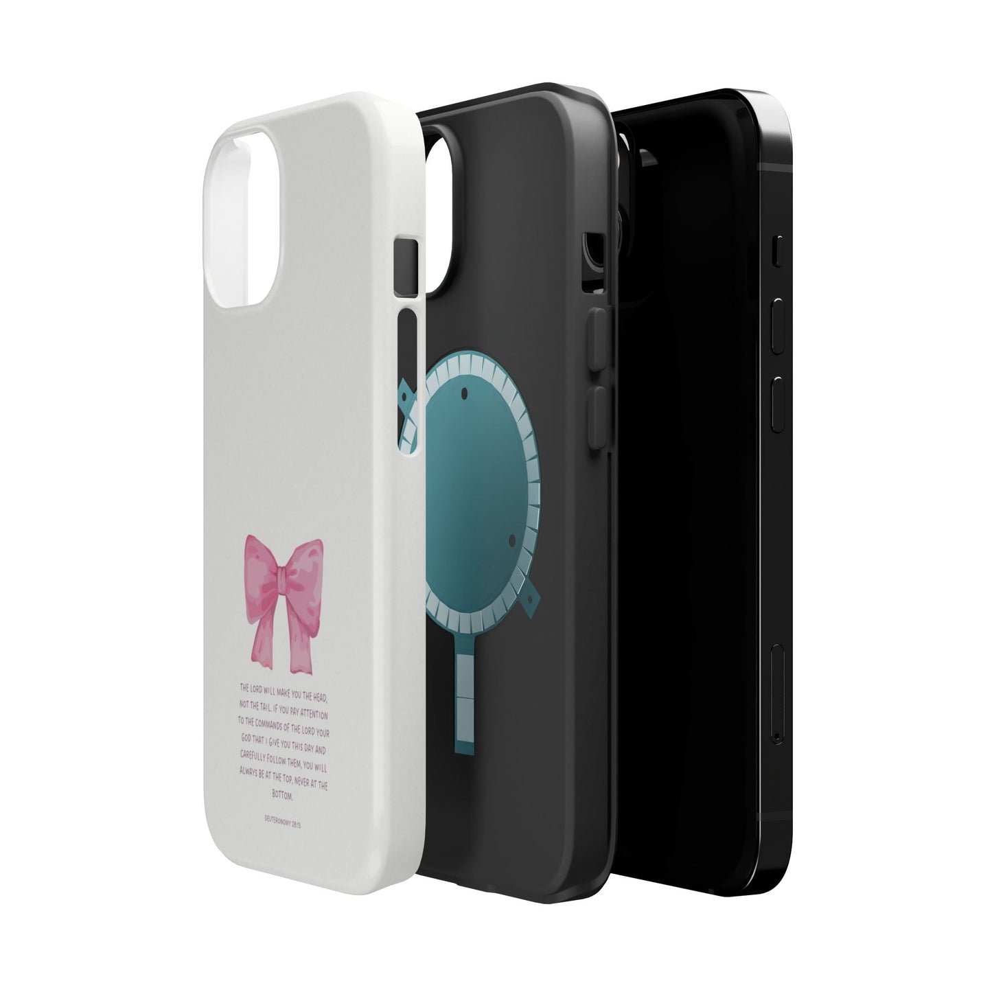 Deuteronomy 28:13 Pink Bow - MagSafe iPhone Case - BOGO Cases
