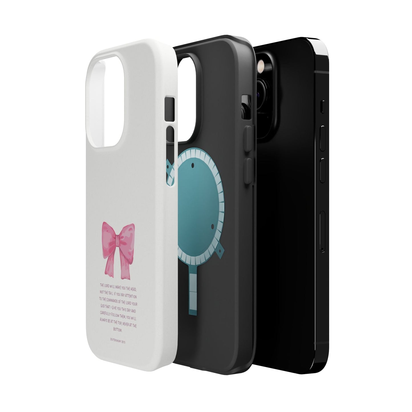Deuteronomy 28:13 Pink Bow - MagSafe iPhone Case - BOGO Cases