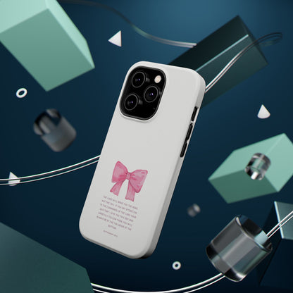 Deuteronomy 28:13 Pink Bow - MagSafe iPhone Case - BOGO Cases