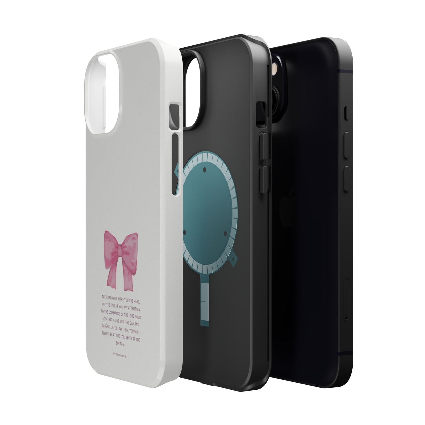 Deuteronomy 28:13 Pink Bow - MagSafe iPhone Case - BOGO Cases