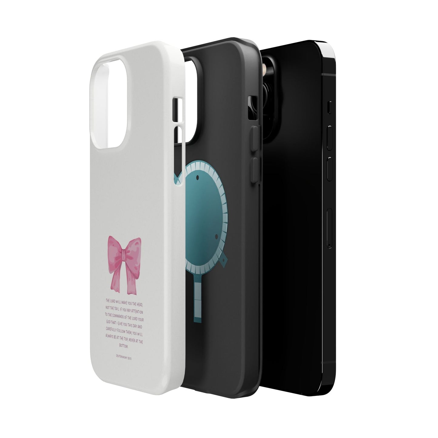 Deuteronomy 28:13 Pink Bow - MagSafe iPhone Case - BOGO Cases