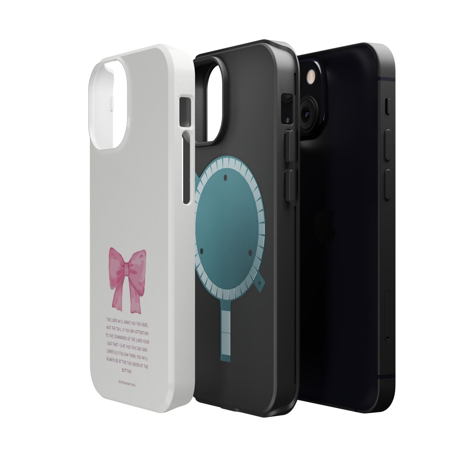 Deuteronomy 28:13 Pink Bow - MagSafe iPhone Case - BOGO Cases