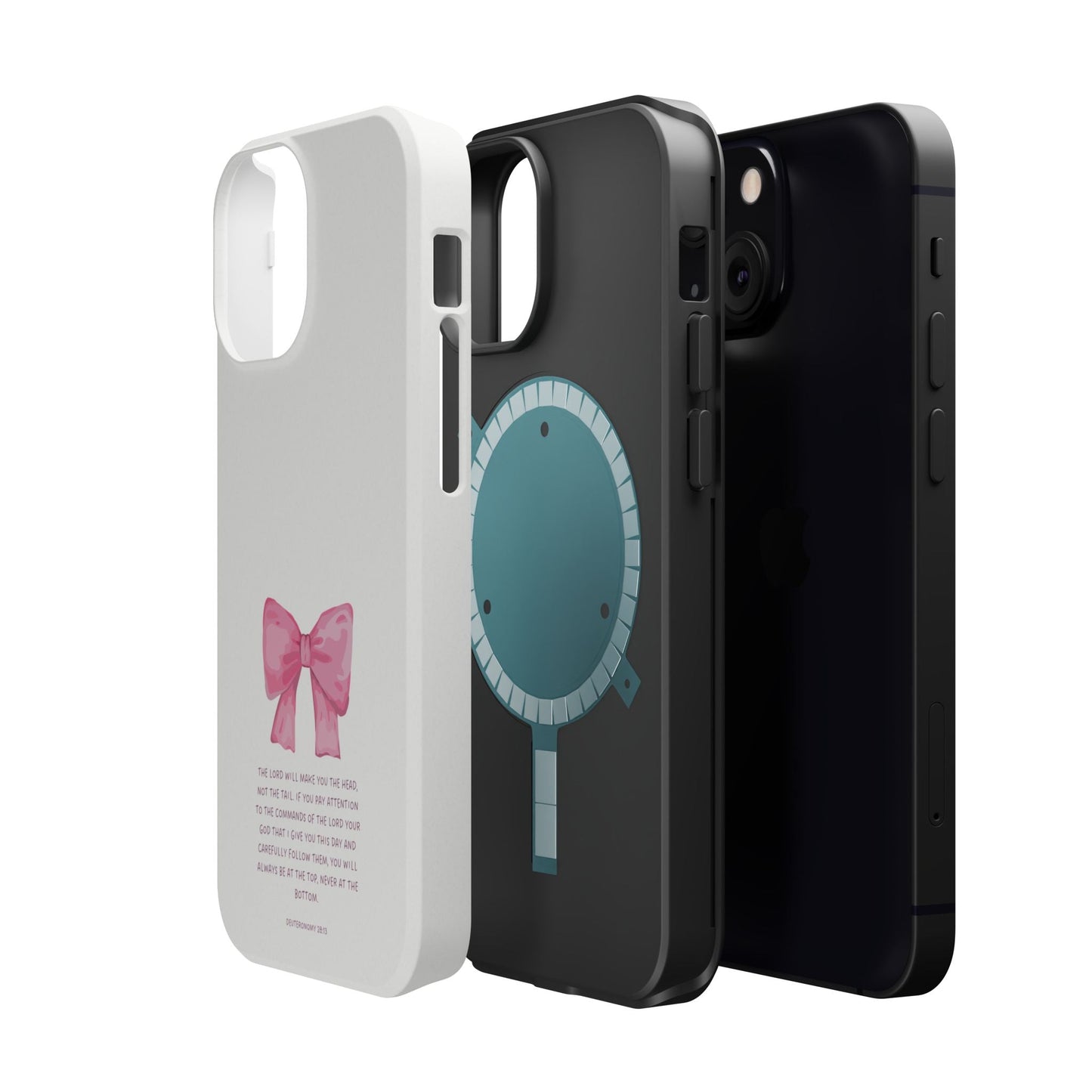 Deuteronomy 28:13 Pink Bow - MagSafe iPhone Case - BOGO Cases