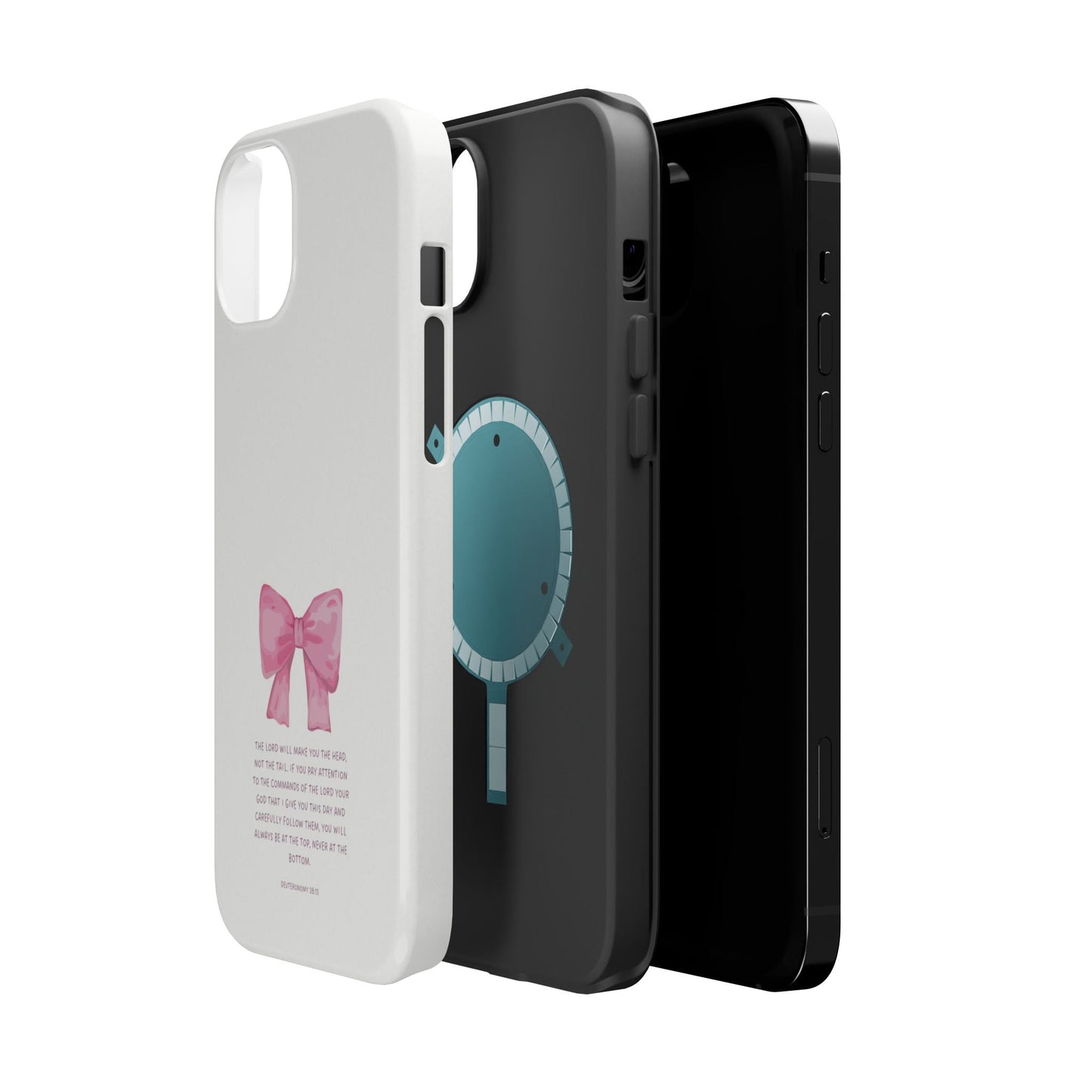 Deuteronomy 28:13 Pink Bow - MagSafe iPhone Case - BOGO Cases