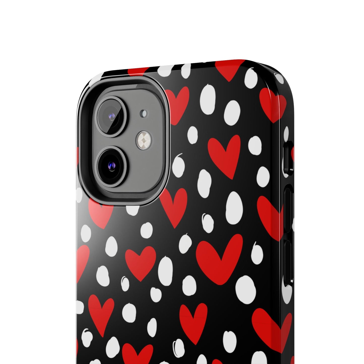 Doodle Hearts iPhone Case – Romantic and Playful Design - BOGO Cases