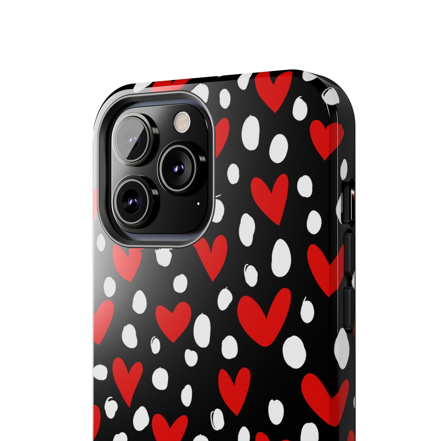 Doodle Hearts iPhone Case – Romantic and Playful Design - BOGO Cases
