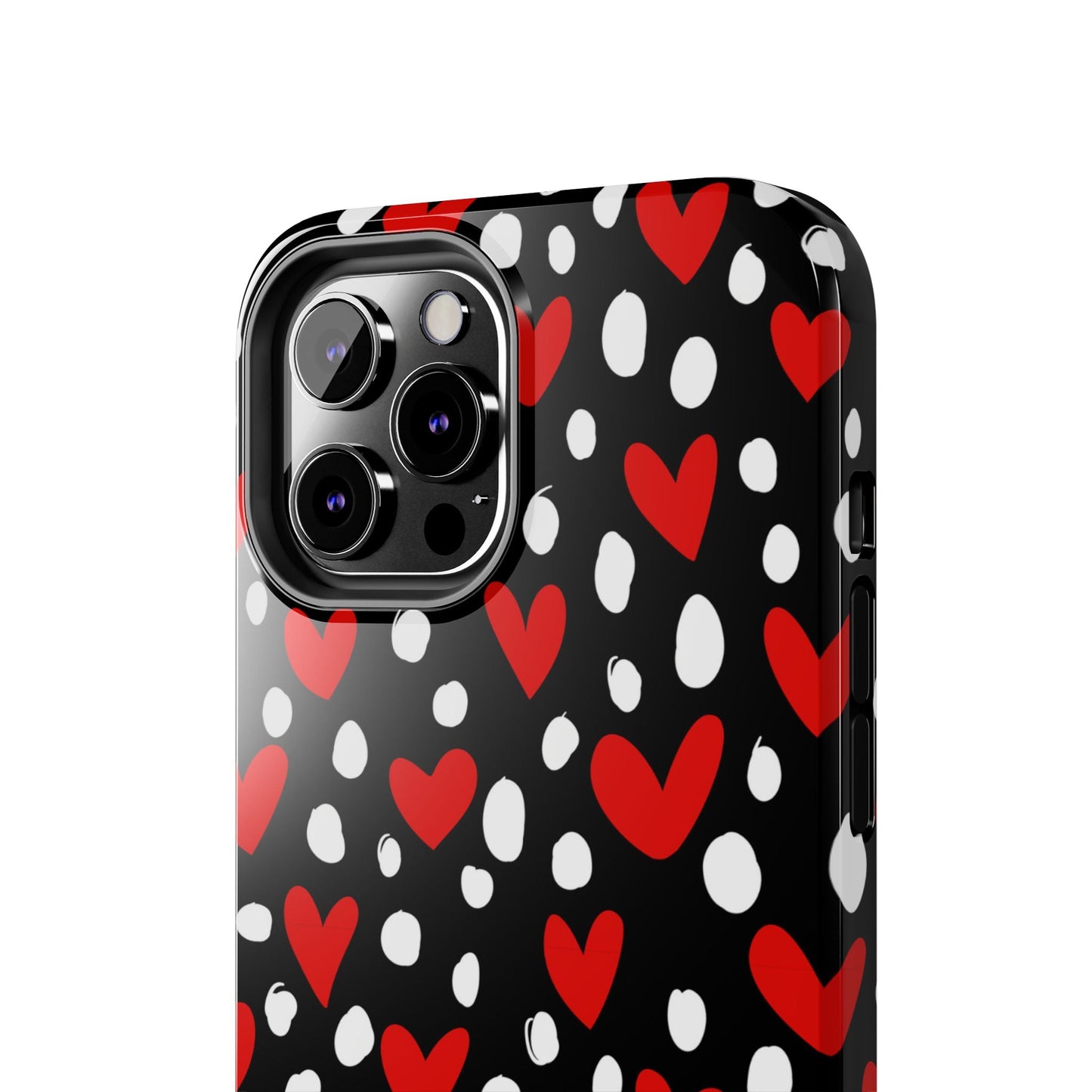 Doodle Hearts iPhone Case – Romantic and Playful Design - BOGO Cases