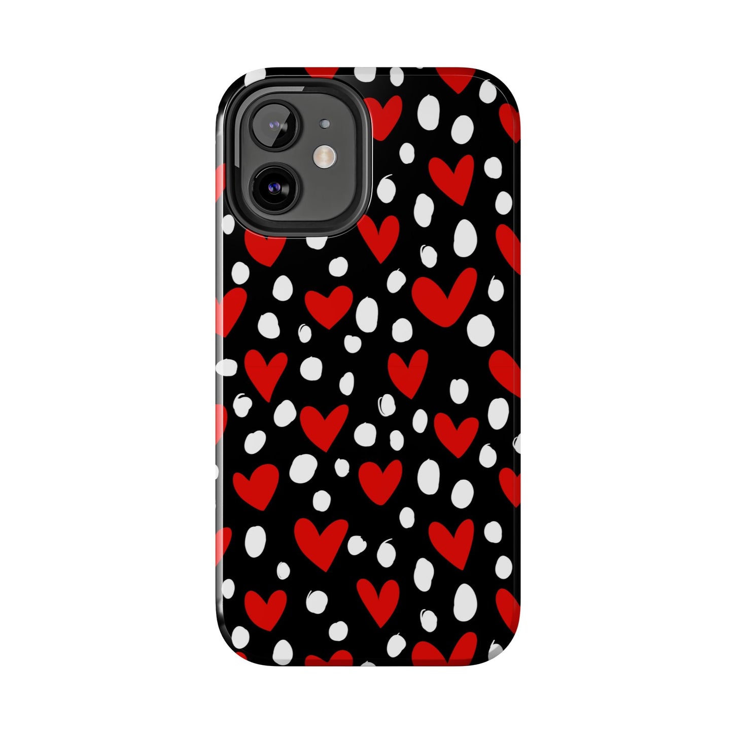 Doodle Hearts iPhone Case – Romantic and Playful Design - BOGO Cases