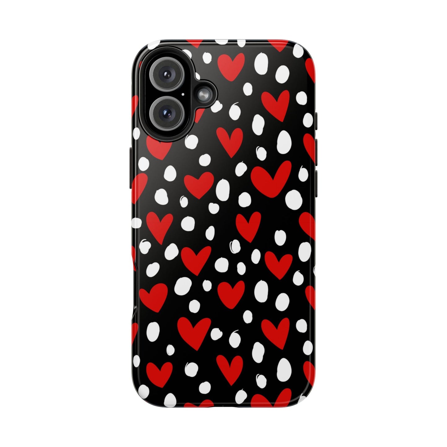 Doodle Hearts iPhone Case – Romantic and Playful Design - BOGO Cases