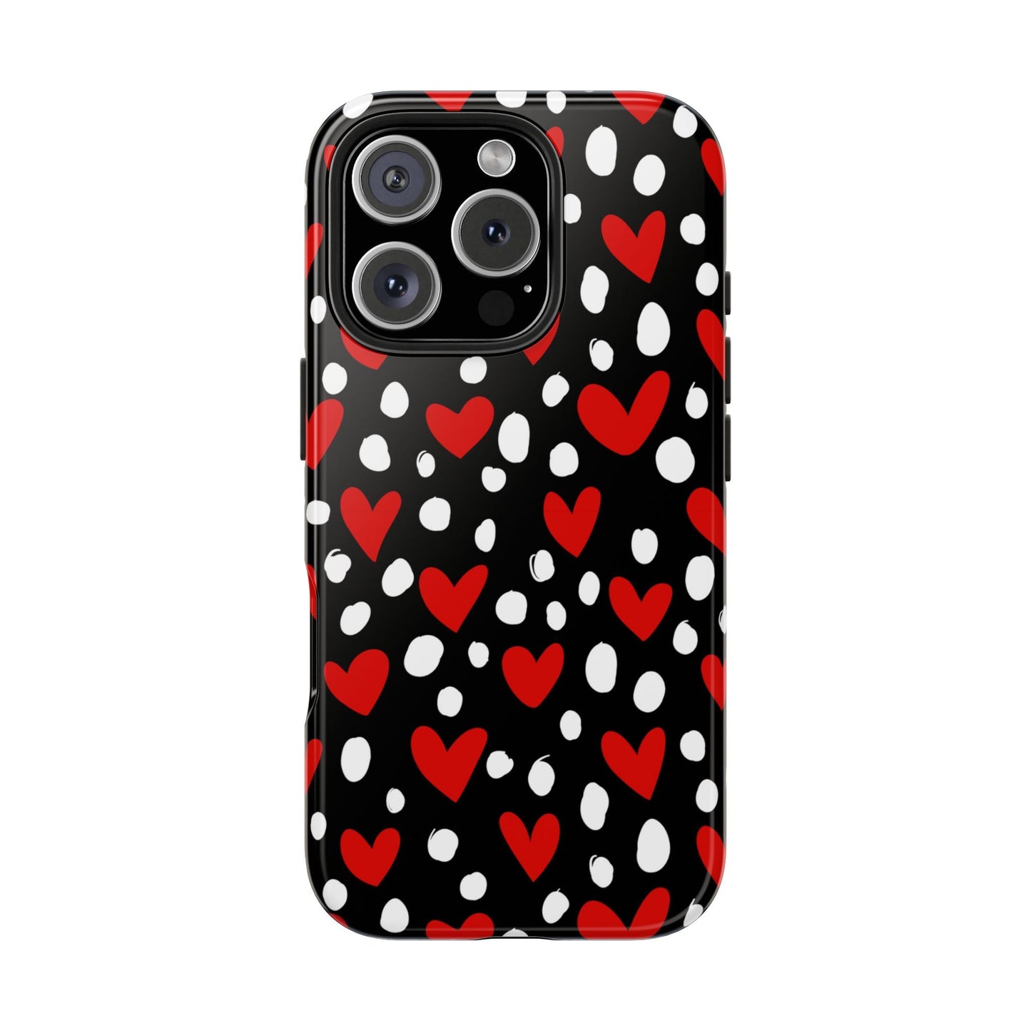Doodle Hearts iPhone Case – Romantic and Playful Design - BOGO Cases
