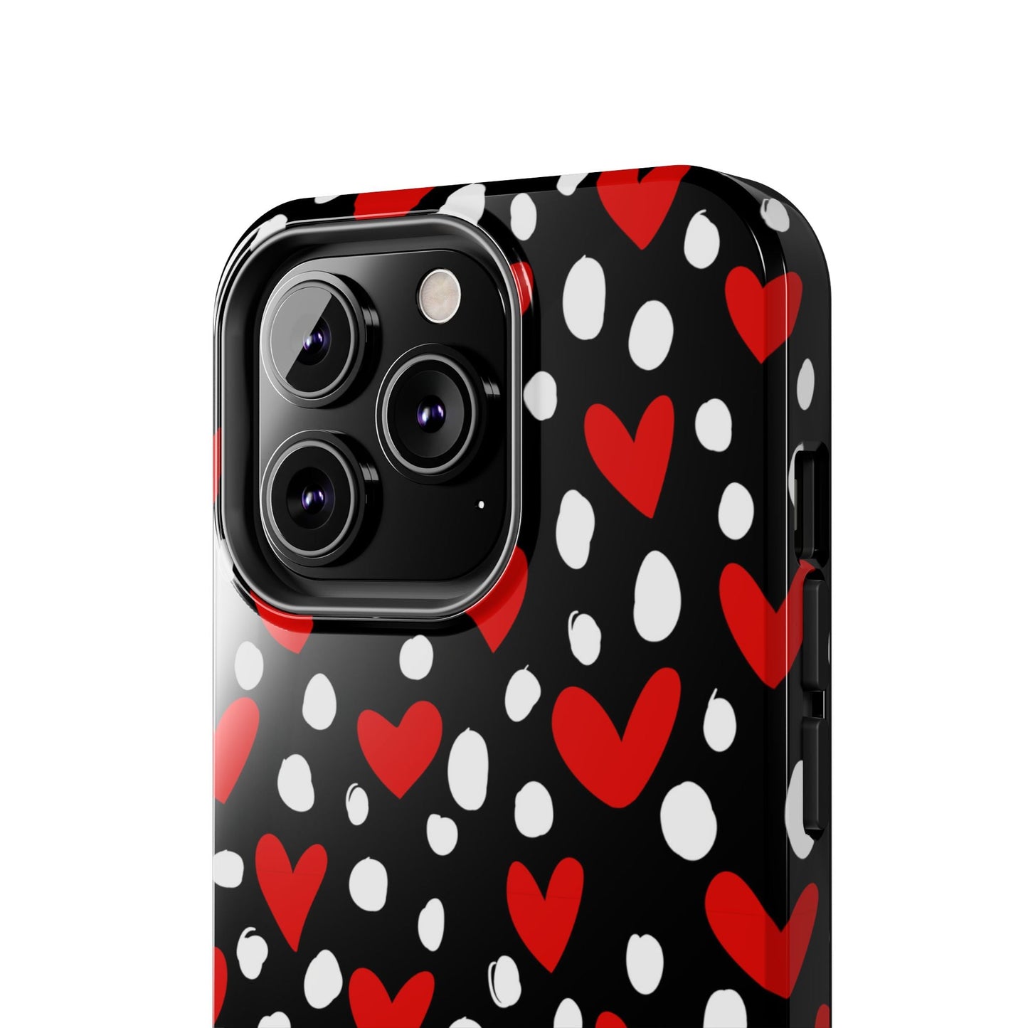 Doodle Hearts iPhone Case – Romantic and Playful Design - BOGO Cases
