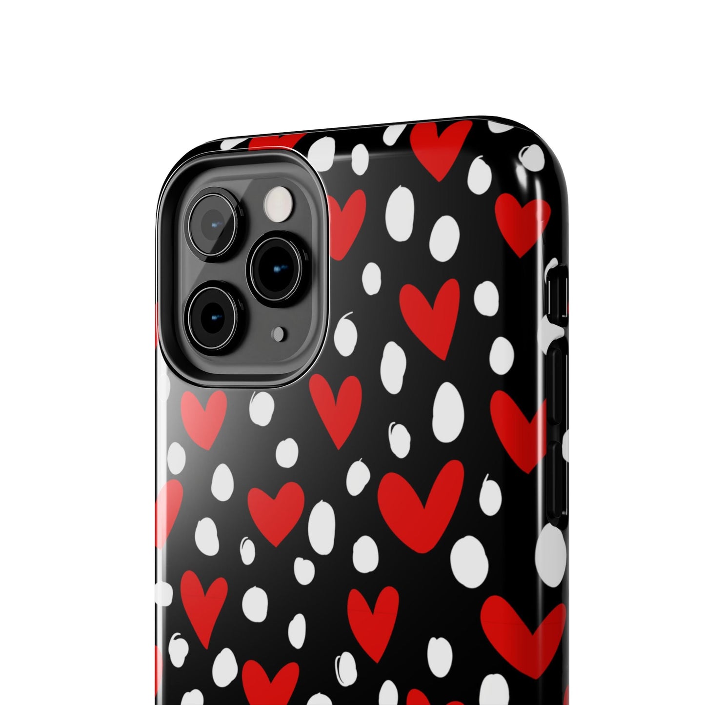 Doodle Hearts iPhone Case – Romantic and Playful Design - BOGO Cases