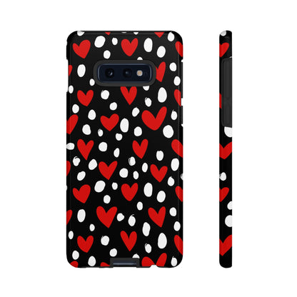 Doodle Hearts Samsung Galaxy Case – Modern Love - Inspired Design - BOGO Cases