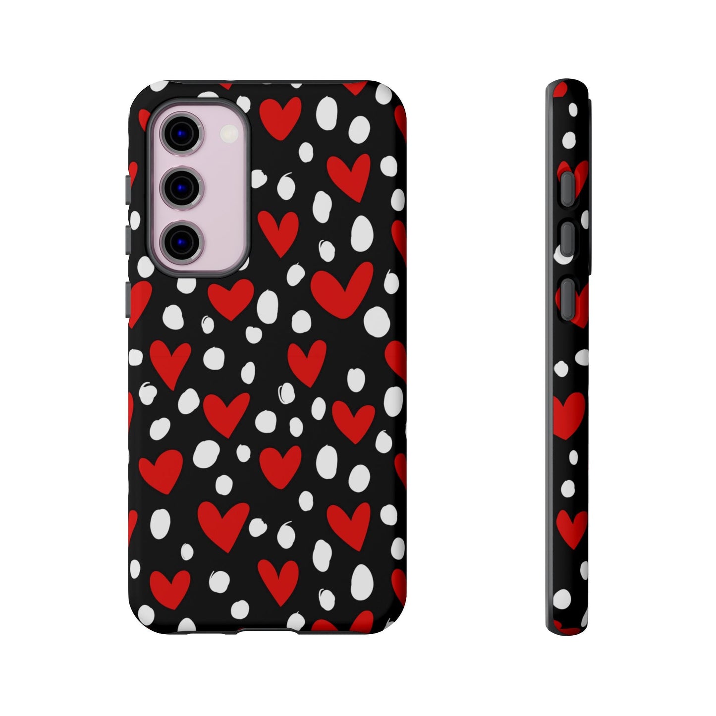 Doodle Hearts Samsung Galaxy Case – Modern Love - Inspired Design - BOGO Cases