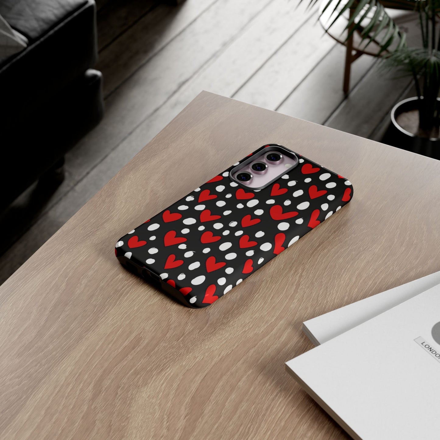 Doodle Hearts Samsung Galaxy Case – Modern Love - Inspired Design - BOGO Cases