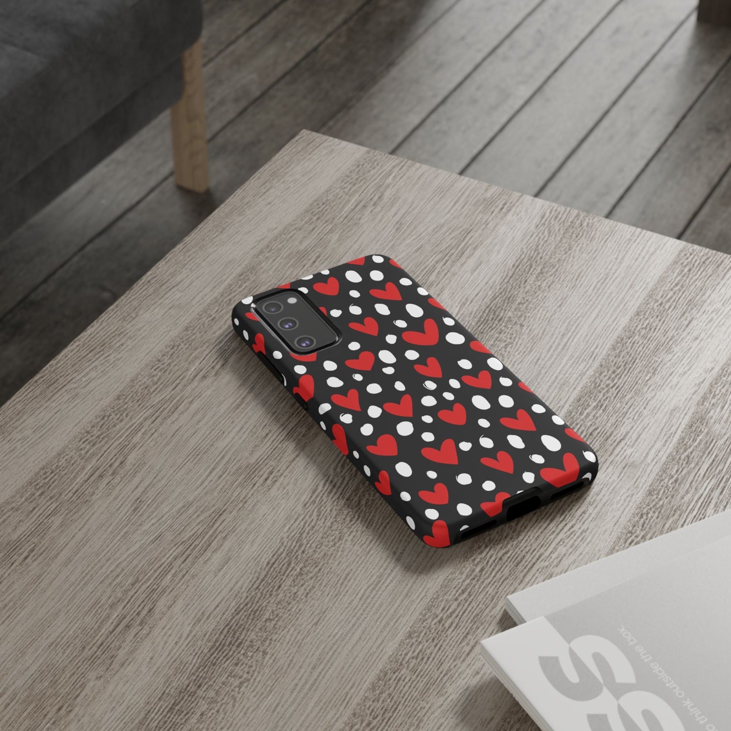 Doodle Hearts Samsung Galaxy Case – Modern Love - Inspired Design - BOGO Cases