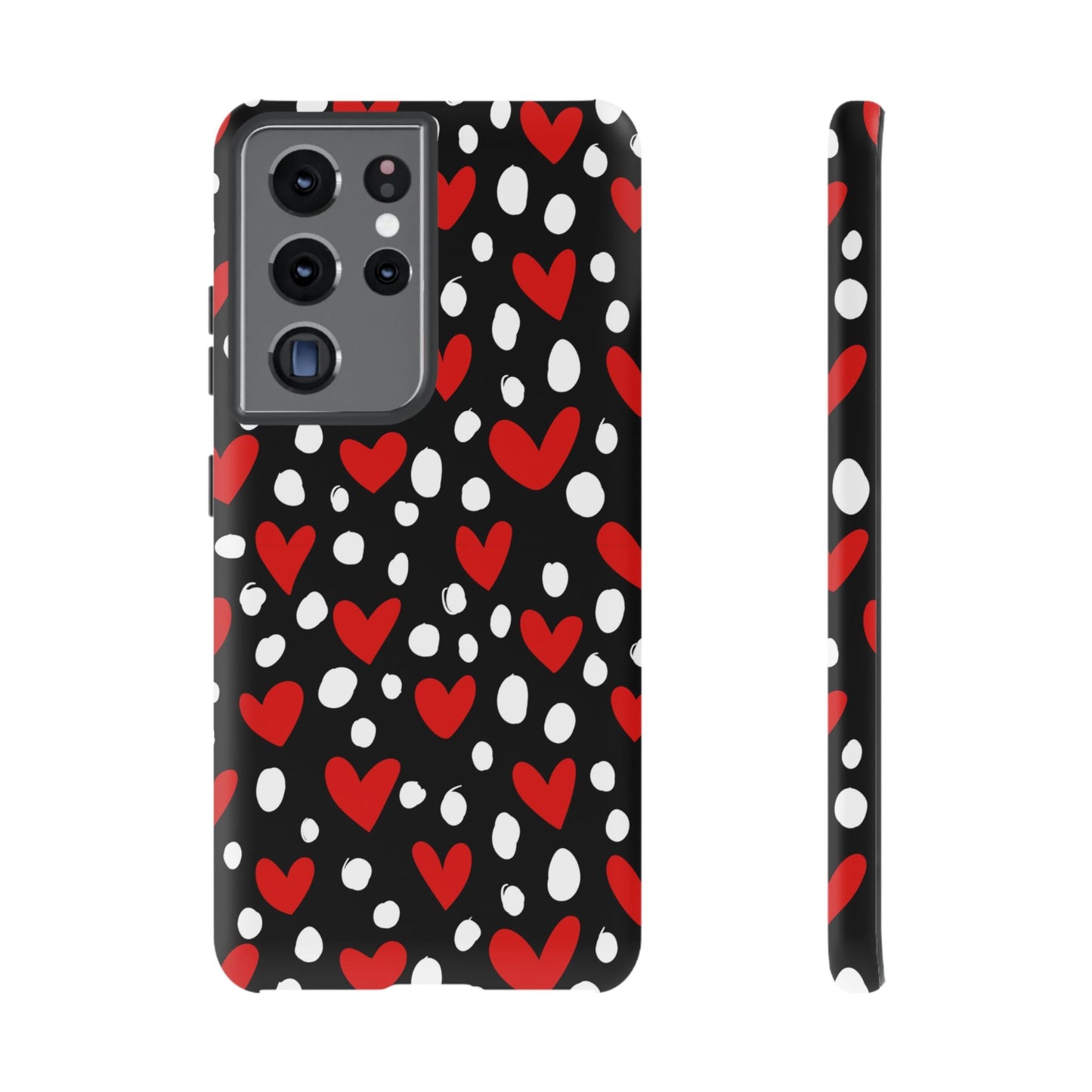 Doodle Hearts Samsung Galaxy Case – Modern Love - Inspired Design - BOGO Cases