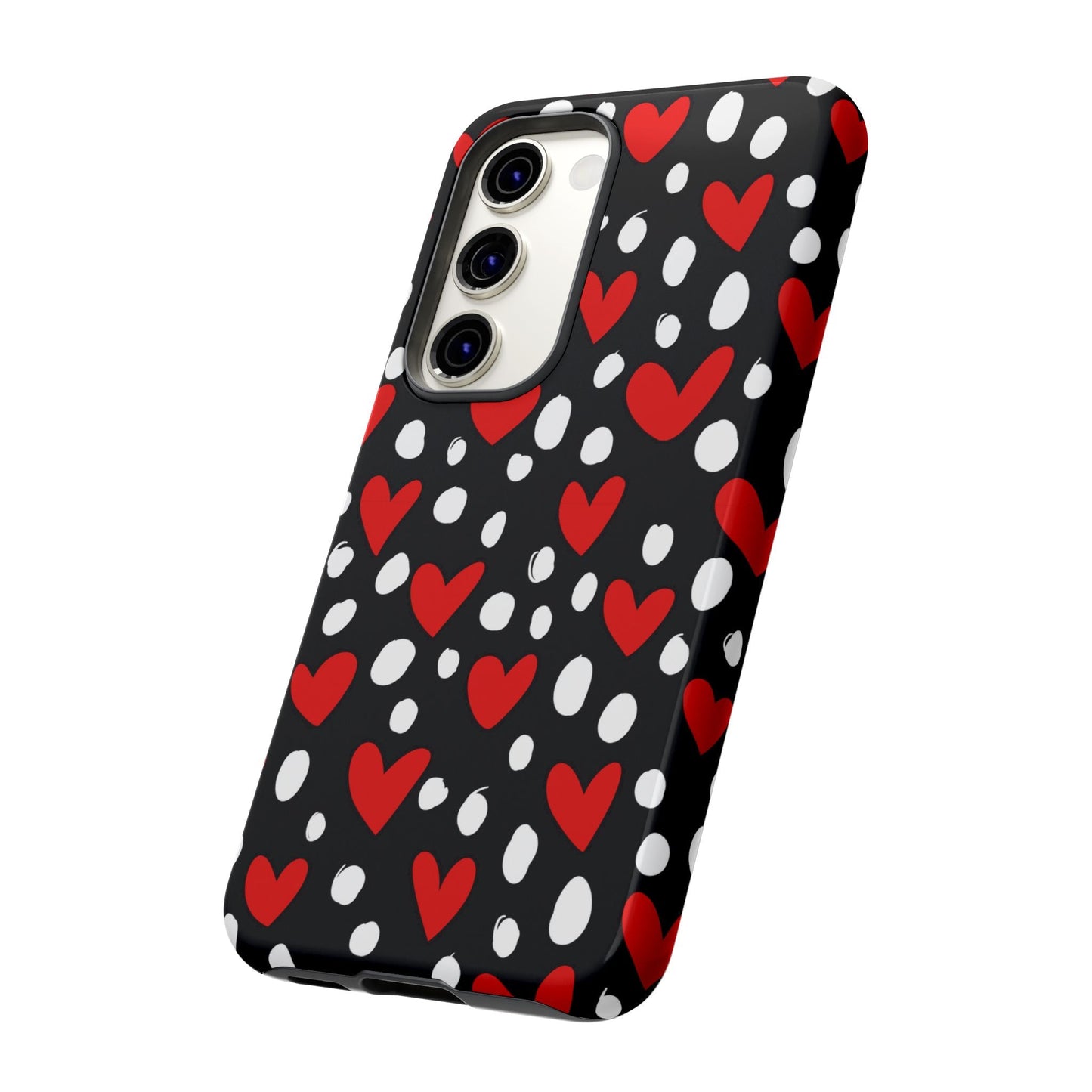 Doodle Hearts Samsung Galaxy Case – Modern Love - Inspired Design - BOGO Cases