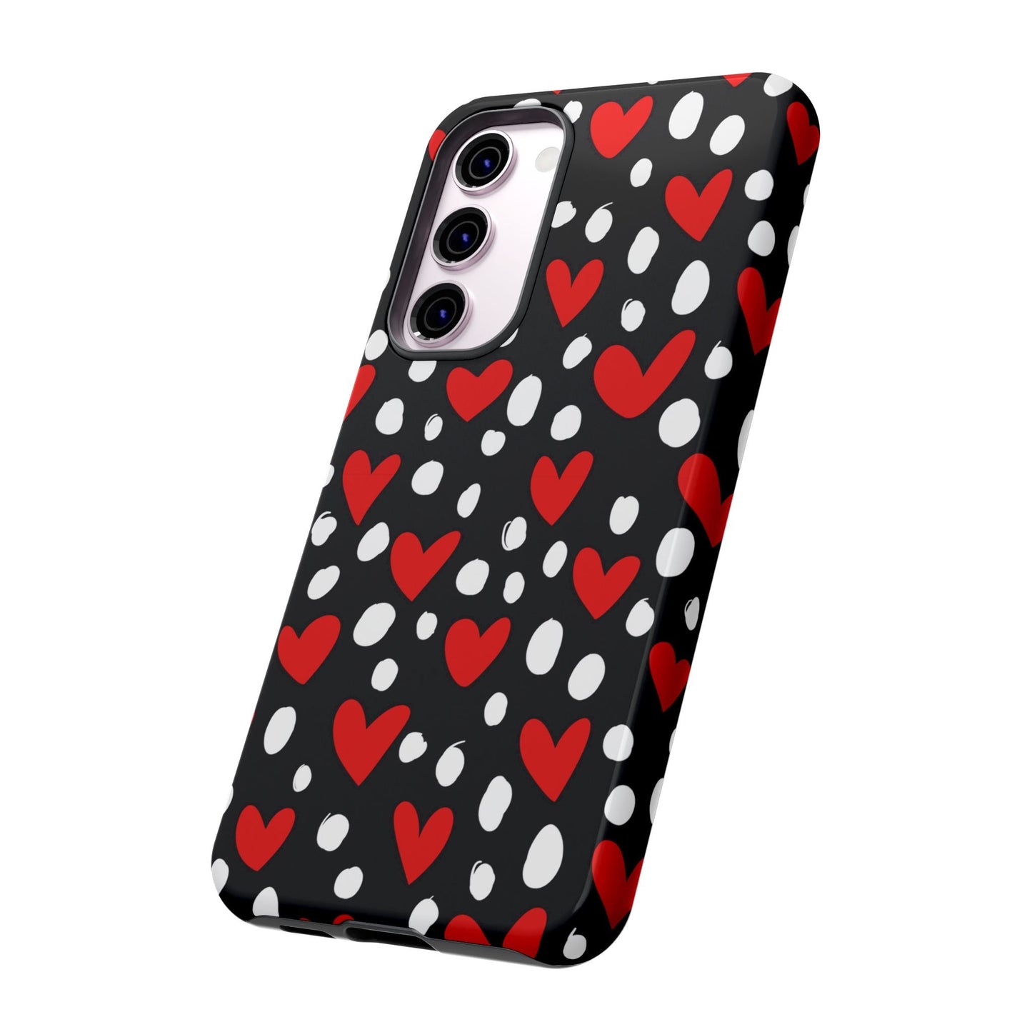Doodle Hearts Samsung Galaxy Case – Modern Love - Inspired Design - BOGO Cases