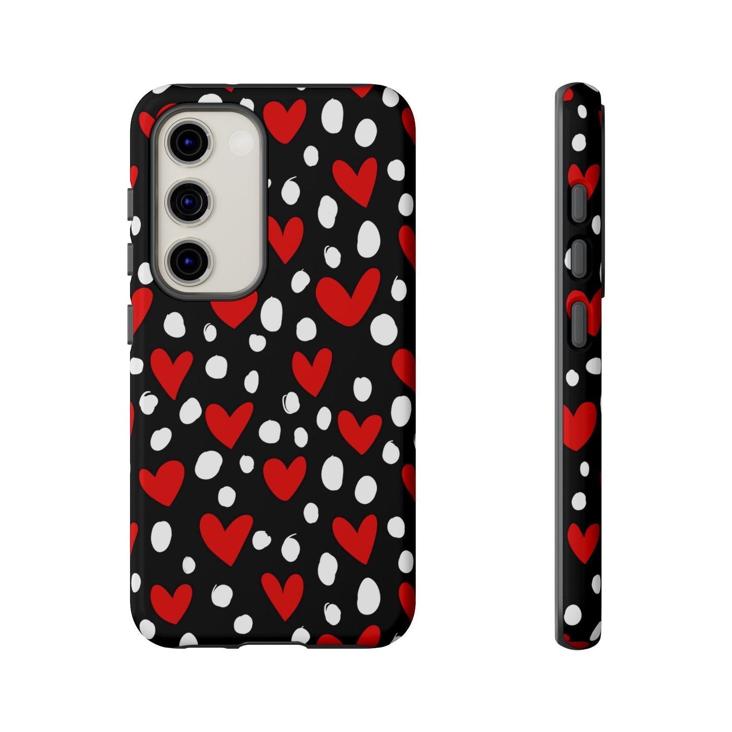 Doodle Hearts Samsung Galaxy Case – Modern Love - Inspired Design - BOGO Cases