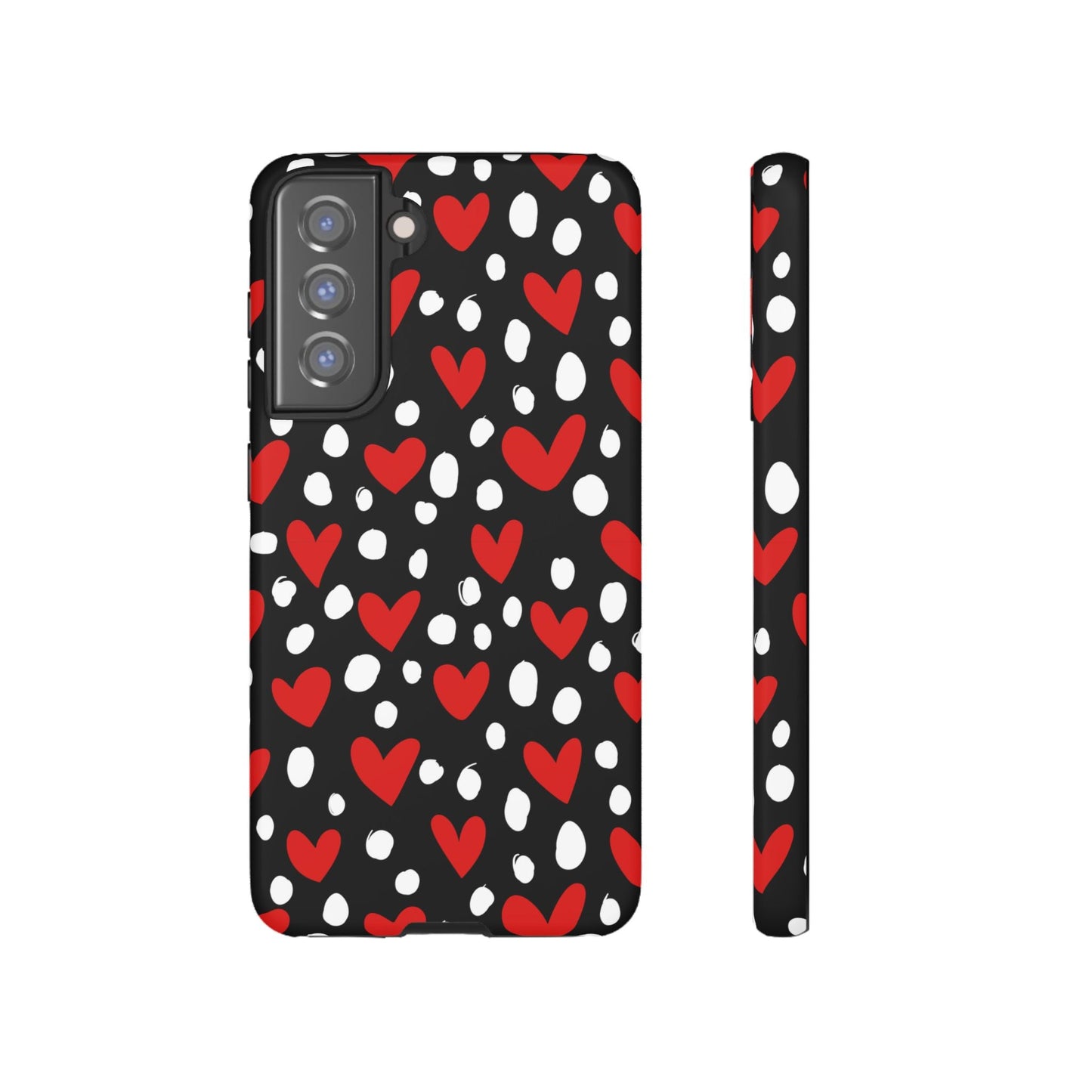 Doodle Hearts Samsung Galaxy Case – Modern Love - Inspired Design - BOGO Cases