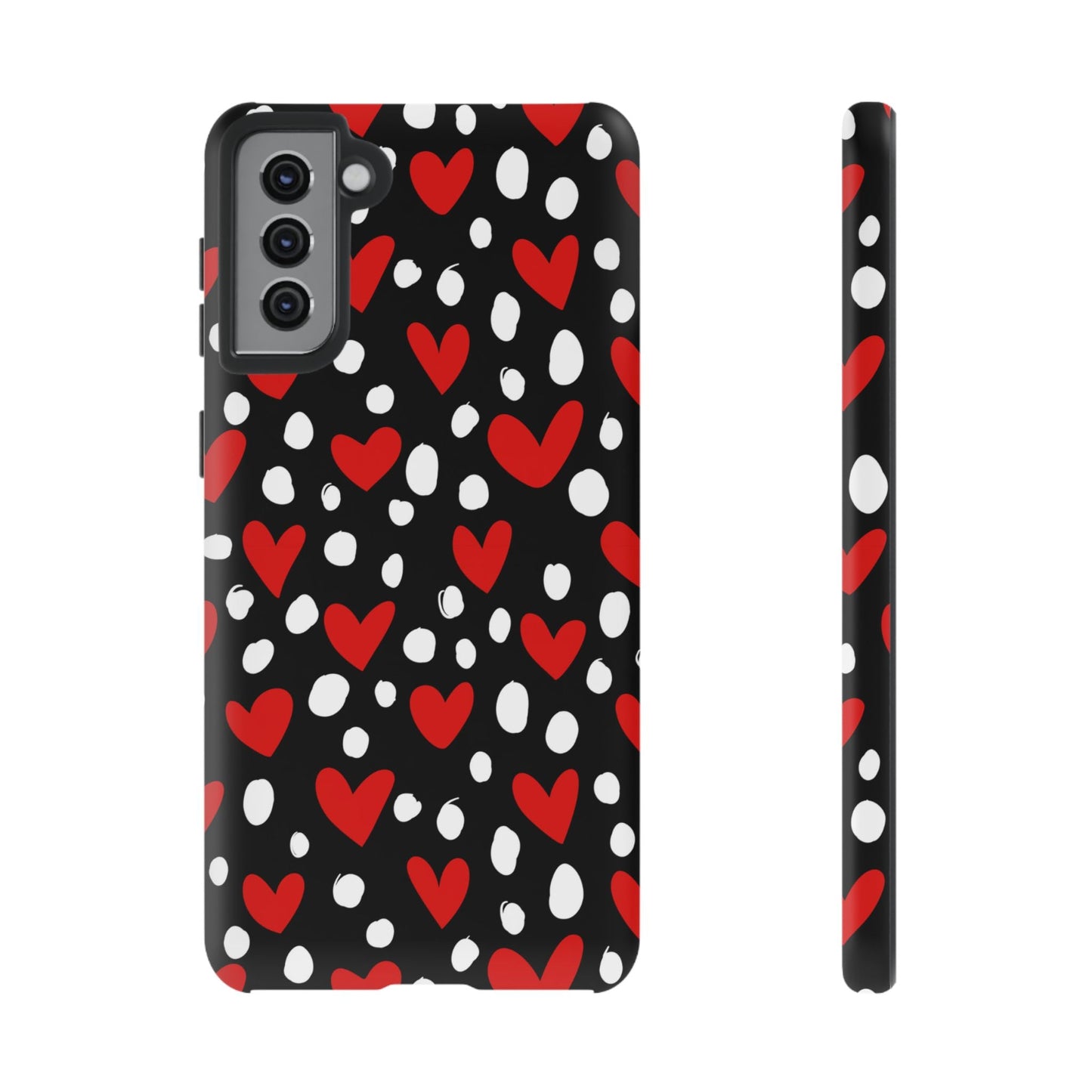 Doodle Hearts Samsung Galaxy Case – Modern Love - Inspired Design - BOGO Cases