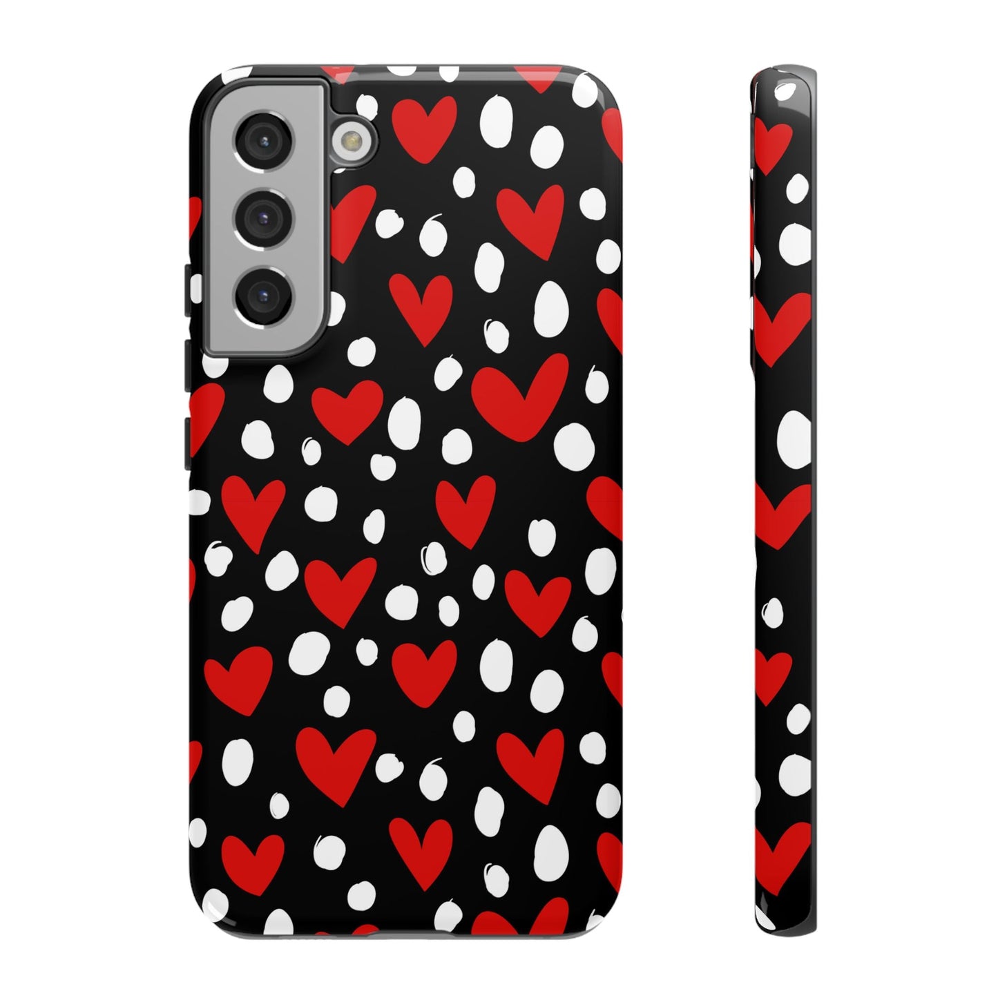 Doodle Hearts Samsung Galaxy Case – Modern Love - Inspired Design - BOGO Cases