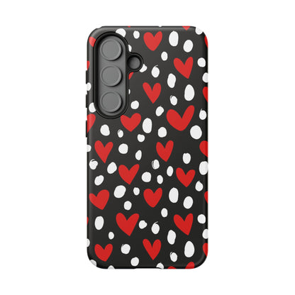 Doodle Hearts Samsung Galaxy Case – Modern Love - Inspired Design - BOGO Cases
