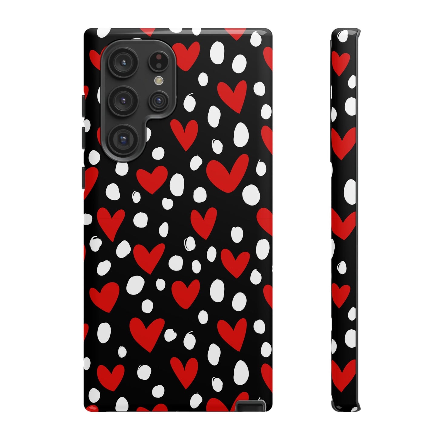 Doodle Hearts Samsung Galaxy Case – Modern Love - Inspired Design - BOGO Cases