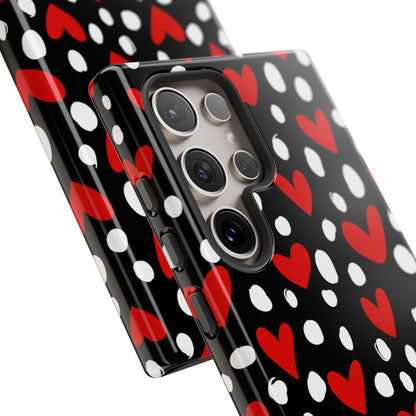Doodle Hearts Samsung Galaxy Case – Modern Love - Inspired Design - BOGO Cases