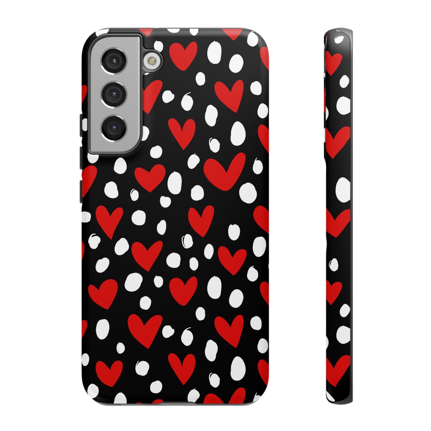 Doodle Hearts Samsung Galaxy Case – Modern Love - Inspired Design - BOGO Cases