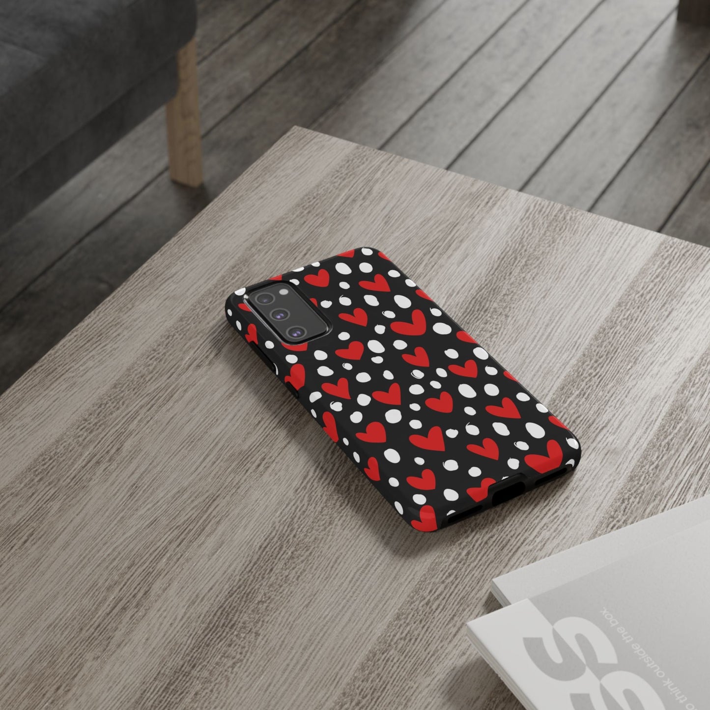 Doodle Hearts Samsung Galaxy Case – Modern Love - Inspired Design - BOGO Cases